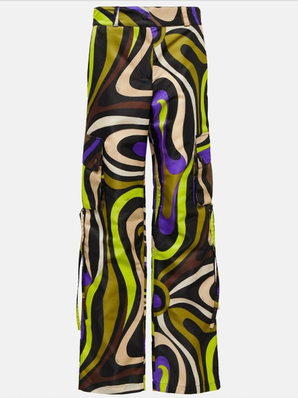 Emilio Pucci Printed Swirl Cargo Pants | NWT - Size IT 40 / US 4